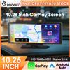 Podofo Lettore Multimediale Portatile Smart per Auto da 10.26 Pollici HD con Funzione Wireless Apple CarPlay, Android Auto e Airplay, Ingresso Telecamera Posteriore CVBS, Apparecchiatura Audio Stereo