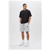 NONE Pantaloncini sportivi casual da uomo in misto cotone con tasche con coulisse e logo minimale