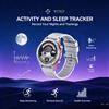 NONE WETECH WX20 AMOLED Smartwatch rotondo con chiamata Bluetooth, microfono integrato, 123 modalità sportive, monitoraggio della frequenza cardiaca, del sonno e dello stress, fitness tracker, batteria da