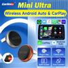 Carlinkit Adattatore Wireless CarlinKit 5.0 Mini Ultra 3 per Android Auto e CarPlay, Dongle USB per CarPlay/AA Cablato, Aggiornamento Online e Connessione Automatica