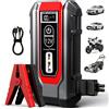 BRPOM Avviatore d'Emergenza Portatile per Auto 21800mAh 6000A, 12V, Caricabatterie Automatico, Avviatore di Emergenza (per Tutti i Motori a Benzina, Diesel 10.0L)