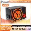 Podofo Subwoofer per Auto da 12 Pollici 4200W ad Alta Potenza con Amplificatore Integrato, Cassa Acustica Stereo per Bassi Profondi, Completo di Cavo Audio, Box Audio per Veicoli per Aggiornamento e