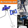 NONE Miscelatore da 2600W, Agitatore Elettrico a 6 Velocità per Malta e Cemento, Vibratore per Vernice e Colla, Portatile e Leggero, Facile da Usare, Blu, Strumento di Miscelazione Multiuso per Uso