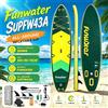 funwater Tavola SUP Gonfiabile Ultra-leggera Funwater SUPFW43A 350*90*15cm, Design Antiscivolo, Ideale per Adulti per Fare Yoga in Acqua, Pesca, Viaggi e Surf