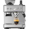 NONE Macchina per caffè espresso Towallmark con macinacaffè, 15 bar, controllo PID, contenitore per chicchi da 250g, 360 ° Lancia vapore, serbatoio acqua da 2,3 L, acciaio inossidabile spazzolato, 1350 W