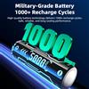 NOHON Kit di batterie al litio ricaricabili 2-10PCS 21700, design a punta piatta, grande capacità 3.6V 5000mAh, ideale per torce elettriche, utensili elettrici e altri dispositivi, perfetto per uso