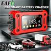 EAFC Caricabatterie Intelligente EAFC Upgrade 8A/15A con Ampio Schermo, Caricatore a Impulsi 12V per Batterie Auto, Moto e SUV al Piombo-Acido, AGM, Gel, WET