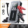 BSMOOM Avviatore di emergenza per auto da 1500 A, power bank per avviare l'auto, dispositivo portatile di emergenza per l'avviamento di auto a 12 V, adatto a auto a benzina e diesel, avviatore di emergenza