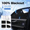 NONE Parasole per Auto 100% Oscurante, Protezione UV Magnetica per Finestrini Laterali, Copertura Anteriore e Posteriore per l'Estate