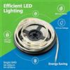 NONE WETECH Striscia LED RGB 5M SMD 2835 54 LED/m DC12V Flessibile Impermeabile IP65 con Telecomando Tagliabile per Decorazioni Casa e Feste