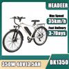 NONE HEADEER BK1350 Bicicletta elettrica 250W 48V13.5Ah Batteria al litio 80KM di autonomia 26'' Bicicletta elettrica da viaggio in città Freni a disco Ebike