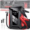 NONE Avviatore d'emergenza per auto da 28000mAh, multifunzione, con compressore d'aria da 150PSI, powerbank e borsa inclusa.