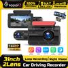 podofo Monitor Dash Cam Podofo 3" con Angolo Ampio, DVR per Auto, Visione Notturna, Registratore di Guida con Doppia Telecamera