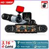 NONE Podofo 4 CAM DVR per Auto 3.16" Dash Cam a 360 Gradi 1080P Registratore Auto Telecamera Anteriore Destra Sinistra Posteriore Monitoraggio Parcheggio 24H
