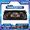 NONE Contachilometri Digitale Virtuale per Jeep Wrangler JK / JKU 2011-2017, Schermo IPS in Pollici, Plug & Play, Compatibile con Sahara Sport