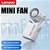 Lenovo Ventilatore Portatile Lenovo Q88 ad Alta Velocità, 2400 mAh, Grande Capacità, Multifunzione con Clip da Cintura, Ventilatore da Tavolo Mini con Display Digitale