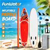 funwater Tavola SUP Gonfiabile FunWater 320-385CM, Tavola da Stand Up Paddle Antiscivolo, Tavola Gonfiabile Premium per Surf, Paddleboarding e Varie Attività Acquatiche all'Aperto