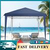 Gazebo Pieghevole 3x3m per Esterni, Tenda Pop-Up Impermeabile e Resistente al Vento in Oxford 420D, Tettoia Portatile da Giardino per Spiaggia, Campeggio, Feste e Barbecue