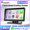 podofo Lettore MP5 portatile per auto Podofo, autoradio con Carplay wireless, schermo touch da 7'', lettore multimediale universale per auto