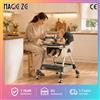Magic ZC（母婴） Seggiolone 2-in-1 staccabile per bambini e dondolo, si trasforma da seggiolone a sedia bassa per bambini e dondolo, schienale reclinabile in 4 posizioni, doppio vassoio, portagiochi, cestino