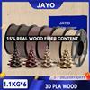 JAYO 6 rotoli di filamento per stampante 3D in legno PLA da 1,75 mm, 15% fibre di legno reale e protezione ambientale, compatibile con la maggior parte delle stampanti 3D FDM