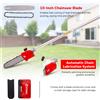 NONE Utensile da Giardino Multifunzione 4-in-1, Decespugliatore, Motosega, Potatore e Asta di Prolunga, Batteria Ricaricabile e Caricabatterie, Ideale per Taglio del Prato, Potatura Rami e Taglio Alberi