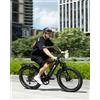 bodywel Bicicletta Elettrica Fat Tire da per Adulti - Bodywel D6 E-Bike All-Terrain da 26 Pollici, Batteria 48V 15Ah, Freni a Disco Idraulici, Autonomia 80km, 7 Velocità e Conforme agli Standard UE