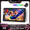 podofo Autoradio Podofo 7 Pollici Doppio Din con Schermo Touch HD, Mirror Link Cablato, Controllo al Volante, Radio FM, BT, USB, Lettore Multimediale MP5, Supporto Telecamera Posteriore