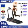 ROBORE Tapis Roulant ROBORE X8F con Inclinazione Automatica 0-20%, Velocità 1-12 km/h, Carico Massimo 160 kg, Assorbimento Tripla Vibrazione, Nastro a 7 Strati, Telecomando, Display LED, Silenzioso,