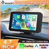 Podofo Lettore Multimediale Portatile per Auto da 4,7 Pollici con CarPlay Wireless Integrato, Android Auto e Navigazione GPS, Funzione di Monitoraggio della Pressione degli Pneumatici TPMS,