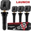 LAUNCH Sensore TPMS LAUNCH X431 TSENSOR-05 315MHz/433MHz a Doppia Frequenza, Valvola in Gomma Nera, Sistema di Monitoraggio Pressione Pneumatici, Sensore RF Programmabile, Sostituzione Sensore OE [Confezione