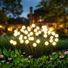 GCTECHING Luci Solari da Giardino a 10 LED Effetto Lucciola, Impermeabili, per Esterni, Cortili, Patio, Sentieri, Decorazioni Natalizie, Lampada Solare