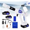 NONE Idropulitrice a batteria ad alta pressione con 2 batterie al litio, pulitore portatile per auto con ugello regolabile e kit di accessori, tubo da 5 m, per patio, giardino, esterni, potente pistola a