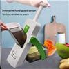 NONE Affettaverdure Manuale Sicuro, Tritatutto Multifunzione per Insalata e Patate, Grattugia per Formaggio e Utensili da Cucina per Patatine Fritte