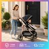 Doraystar Passeggino 3 in 1 con seggiolino auto, carrozzina di lusso per neonati, pieghevole e leggero, sistema da viaggio per neonati con culla, copertura antipioggia, zanzariera, sacco nanna, borsa