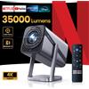 WIMIUS Proiettore Portatile Mini Wimius 4K Video 960ANSI con Autofocus, WiFi6, BT5.2, Full HD 1080P, Proiettore Android per Film, Ufficiale Netflix