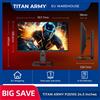 NONE NOVITÀ! Monitor da gioco TITAN ARMY P2510S PLUS, 24,5 pollici, FAST IPS, 240Hz, 1ms GTG, 2K QHD (2560×1440), 120 PPI, 95% della gamma DCI-P3, 123% SRGB, HDR500, Adaptive-Sync, VESA 100×100,