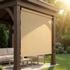 NONE Tenda Verticale in HDPE per Esterni Senza Fili, Tenda Parasole per Patio, Tende a Rullo per Esterni in Tessuto, Schermo Parasole Ampio per Patio (Marrone/Grigio/Kaki)