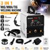 Betuyoo Saldatrice MIG 3 in 1 MIG-270 220V, Macchina per Saldatura Semi-automatica MMA/ARC TIG, Saldatrice Inverter Mig Senza Gas Portatile per Uso Domestico