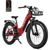 bodywel Bici Elettrica Fat Tire 26"x4.0" per Adulti, e-Bike All-Terrain 48V 20Ah, Bici Elettrica da Montagna 90 Miglia, e-Dirt Bike Intelligente con GPS Antifurto