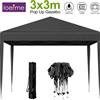 Loefme Gazebo Pop-Up LOEFME 3x3M, Tenda da Esterno Impermeabile Pieghevole, Riparo per Feste, Tenda Portatile per Giardino e Campeggio, Tenda Parasole