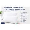 COPPIA DI GUANCIALI IN MEMORY FOAM CON TESSUTO ANTISTRESS 40x65 cm