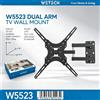 NONE Supporto da Parete per TV WETECH W5523 a Doppio Braccio con Movimento Completo, Adatto per TV da 14-55 Pollici, Carico Massimo 50kg ±15 ° Supporto Inclinabile VESA 50x50 a 500x500 per Monitor a