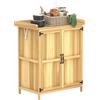 NONE Armadietto da Esterno, Casetta Porta Attrezzi con Ripiano, Mobiletto con 2 Ante per Giardino, Patio, colore Drago