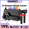 HUANCI Monopattino Elettrico Pieghevole HUANCI X6 per Adulti e Bambini, 350W 36V 7.5AH, Scooter Elettrico Pieghevole in 3 Parti, 25km/h, Pneumatici Solidi da 5.5 Pollici, con App Smart e Cruise Control