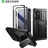 DEXNOR Per Samsung Galaxy S24/S24+ Plus/S24 Ultra/S24 FE Custodia antiurto per tutto il corpo con copertura scorrevole integrata per la fotocamera e protezione per lo schermo integrata
