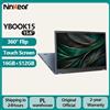 Ninkear YBook15 15.6 Laptop PC 2 in 1 con Touchscreen a 360°, Windows 11, 16GB RAM, 512GB SSD, Ultrabook Leggero e Portatile per Lavoro Quotidiano, Studio e Intrattenimento, Schermo FHD IPS