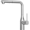 CECIPA max Miscelatore da cucina, rubinetto da cucina con doccetta estraibile, 2 getti rotanti a 360° ° Miscelatore per lavello, 2 modalità di spruzzatura, acciaio inossidabile spazzolato