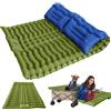 NONE Materasso Doppio da Campeggio 200x133cm, Spessore 10cm, per 2 Persone, in Nylon 40D Rivestito in TPU, Scongelamento Rapido, Ideale per Campeggio ed Escursionismo all'Aperto