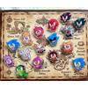 Bandai Infinite Mephiles Metal Sonic Acrylic Badge Cute Chibi Sonic Villain Collectible Pin Decor Ornament Gift Anime Game Accessory